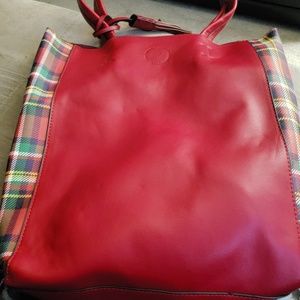 Large Red Tote Bag